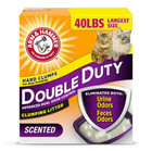 2 Box Double Duty  Advanced Odor Control Clumping Cat Litter  Scented 40lb Box