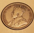 Canada 1936 50 Cents Half Dollar King George V Sterling Silver Coin F-vf