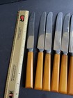 Bakelite Handled Knives Butter Scotch Set Of 8