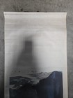 Vtg Chinese Splashed  Ink Scroll Cloudy Path Mount Wu Signed Zhang Daqian Poem