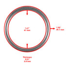 Caltric Exhaust Sealing Gasket For Polaris 5253989