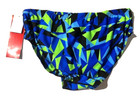 New Rise Aquatics Mens Blue Sandies Swim Brief Racer Swimsuit Sz 38 Speedo Style