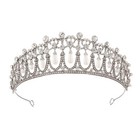 Sweet Wedding Bridal Pearl Crown Diana Princess Tiara Headband Hair Accessories
