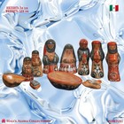           vintage 11pc Tonala Mexican 80s Folk Art Nativity Set Pottery Christmas