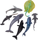 24pcs Mini Ocean Animal Figurines  Realistic Cake Toppers With Sharks  Whales  