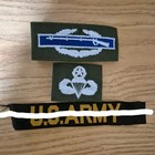 Military Vietnam War Us Army Patch Set  cib  Airborne  Official