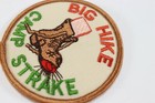 Vintage Round Big Hike Camp Strake Boy Scouts America Bsa Camp Patch