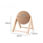 Natural Sisal Ball Cat Toy  Upright Cat Scratching Ball Self Entertainment Toy