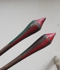 Antique Native American Great Lakes Game Arrows Painted   Matched 19th Century