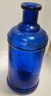 Antique Master  Ink Cobalt Blue With  Pour Spout  7 1 2  Tall Old Bottle
