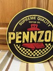 Pennzoil Motor Oil Flange Sign Sold Here Doubled Sided Vintage Style Wall Decor