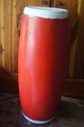 Chinese Vintage Red Tanggu Ceremonial Drum