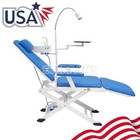 Ergonomic Dental Folding Portable Chair  Led Light Adjustable Height And Angle