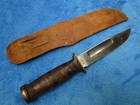 Vintage Original Ww2 Us Military Robeson Shuredge Usa Fighting Knife And Sheath