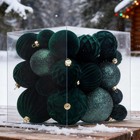 Velvet Ball Ornaments Vintage 36 Piece Decor Shatterproof Velvet Compatible