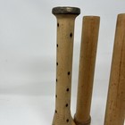 Mixed Lot 4 Vintage Primitive Wood Textile Thread Spools Or Bobbins Industrial