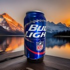2015 Nfl Kickoff   Bud Light Empty Can Limited Edition Bottom Opened