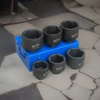 6pcs Tractor Machinery Metric Jumbo Deep Impact Socket Set 1  Dr  6point Sockets