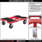 Snap-loc Dolly Carts 1600 Lb Extreme-duty E-track Dolly Red Sl1600d6r