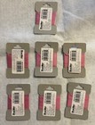 Bucilla Rose Red  100  Pure Silk Ribbon Emb  3 Yards  lot Of 7 