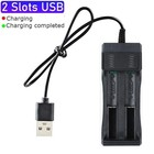 Li-ion Lithium Battery Smart Charger 3 7v 2 4 6 Slot For 16340 14500 26650 Rcr12