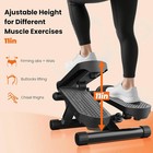 Mini Stepper For Exercise With Resistance Bands Home Workout Stair Stepper New