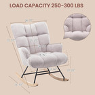 Rocking Chair Nursery Teddy Upholstered Glider Rocker Rocking Accent Chair Padde