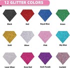 10 x5ft Glitter Iron On Heat Transfer Vinyl 12 Rolls For Cut Htv Craft Decal