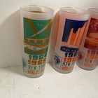 Vintage Original 1964-65 New York World s Fair Set 4 Souvenir Glasses Retro Mcm