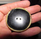 Extra Large Art Deco Wavy Lines Bakelite Plastic Button