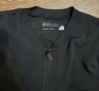 White Cross Fit Women s Scrub Jacket Size M Black Full Zip Athletic Warm-up M