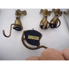 Vintage Brass Mouse Stocking Holders Set Of 4 Made In Korea Christmas Mantel Mcm