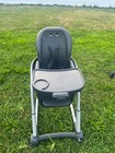 Graco Blossom 6-in-1 Convertible High Chair  Booster  Tray Harness Gray white