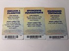 3 Card Lot Spongebob Squarepants Coin Pusher Cards
