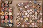 Colorful Lot 120 Vintage Wooden Spools Of Sewing Thread Vtg   All Wooden