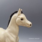 Vtg Breyer Horse Figure  9 Family Arabian Foal  joy  Glossy Alabaster  6 5  Tall