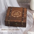 Wedding Keepsake Box For Couples Wooden Memory Box With Lids Personalized