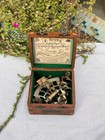 Fully Functional Vintage Style Nautical Sextant  Maritime Gift With Wooden Box