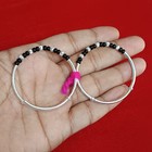 Solid 925 Sterling Silver Beads Baby Bangle Bracelet Unisex Kids Jewelry