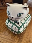 Vintage 1958 Holt Howard Cozy Kitten Jewelry Trinket Box   Measuring Tape 1950s