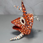 Vejiganta Paper Mache Carnival Mask Puerto Rico Signed Inside - 4 5    High