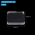 Acrylic Stamp Block  2 Pack Clear Stamping Block Mounting Blocks Set Square