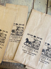 6 Antique vtg 1900 s Nos Paper Bags General Store  East Burke  Vt Horse   Wagon