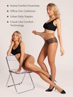 2 Pairs Women s Sheer Tights 20d Pantyhose Control Top Reinforced Toes