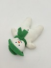Eden Snowman Plush Vtg Soft Toy Lovey Green Scarf Hat Toy Raymond Briggs Mini 7 
