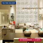Anminy 12 Pcs Hanging Room Divider Decorative Thick Wall Screen Panels Floral Ca