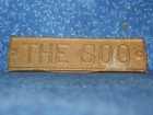 The Soo Ice Box Name Plate Reproduction Solid Bronze Ready To Finish