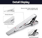 6 Pcs Tie Clips For Men  Classic Colors Non-slip Tie Bar For Wedding   Business