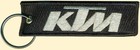 Ktm Embroidered  Key Chain  For Motorcycles  Dirt Bikes  Orange  Black  Silver