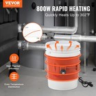 Vevor 5 Gallon Metal Drum Heater 800 Watt 7 75 Inch Width86-302    Adjustable